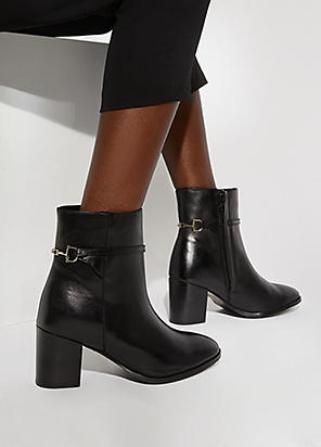 Dune block heel hot sale ankle boot