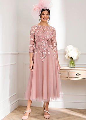 Catherine Embellished Maxi Dress with Recycled Polyester Pink
