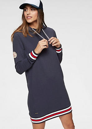 bench logo print sweatshirt dress