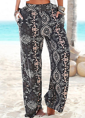 LASCANA Floral Beach Trousers