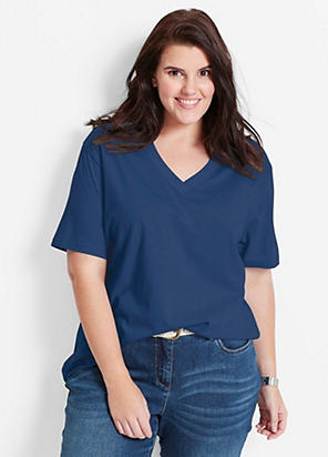 Curved Hem Top by bonprix