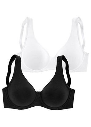 Petite Fleur Pack of 2 Non-Wired Bras