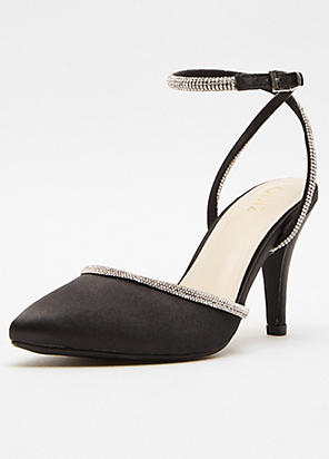 Quiz navy diamante on sale shoes