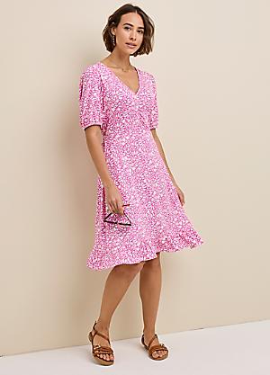 sachin and babi light blue dress Pink Pearl Embellished Strapless Midi Dress