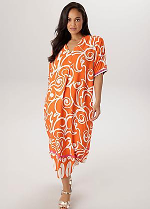 Orange Dresses | Women's Dresses | Curvissa Plus Size