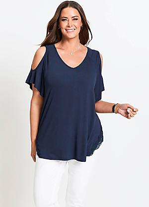 cold shoulder top size 20