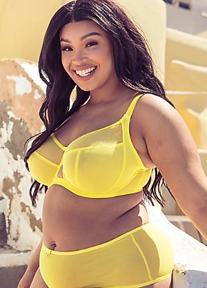 Shop for G CUP, Yellow, Lingerie