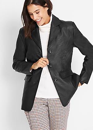 faux leather jacket size 22