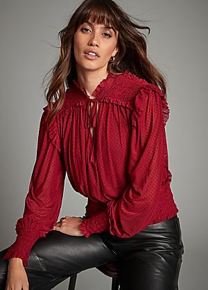 Plus size red tops uk hotsell