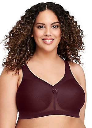 Minimizer Bras For Women Full Coverage Unlined Underwire Plus Size Full  Figure Lace Bras 34D Raspberry Red