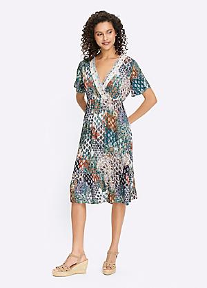 heine ladies dresses Heine Print Midi Shirt Dress