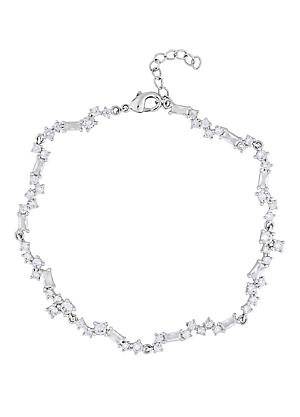 Jon Richard Silver Plated Pave Wave Leaf Bracelet - Jewellery from Jon  Richard UK