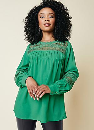 NEW Plus Size Size 16-32 Green Textured Knitted Batwing Tunic Blouse Top 