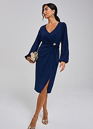 navy jersey midi dress Kaleidoscope Occasion Ready