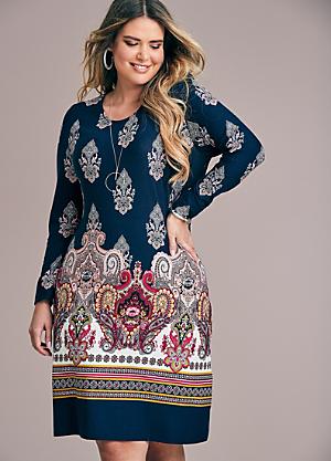 plus size shift dress uk