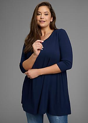 Shop for Laura Scott | Blue | Tops & T-Shirts | Fashion | Curvissa