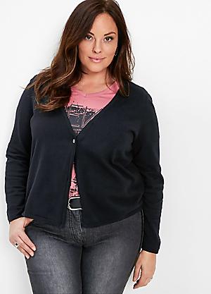 plus size long black cardigan sweater