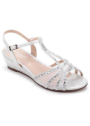 Silver small sale wedge shoes