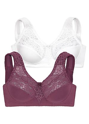 Petite Fleur Pack of 3 Push-Up Bras