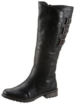 wide calf leather boots size 9.5
