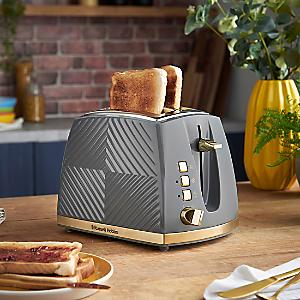 Buy Russell Hobbs 26070 Honeycomb 4 Slice Toaster - White, Toasters