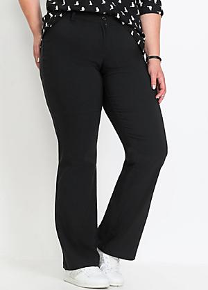 Plus size stretch trousers best sale