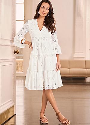 16+ Midi Dress With Embroidery