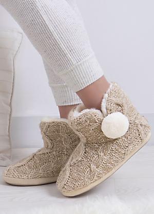 Totes fur lined online clog slippers