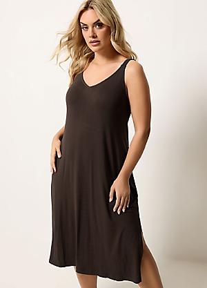 brown and white zebra dress Luxe Curve Mini Dress – ELUNAVIBE main image 1