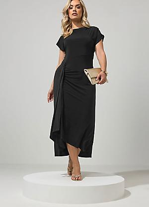 glitter dress black Glamorous Spaghetti-Straps Black Sequins Long Evening Prom Dress