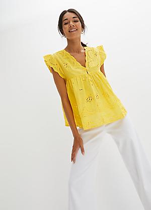 Shop for Yellow Tops T Shirts Fashion Curvissa Plus Size