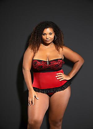 Shop for Size 26 Red Lingerie Curvissa Plus Size