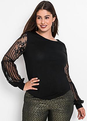 2019 Women Tops Blouse,Ladies Plus Size Lace Flounced Buttons V-Neck T-Shirt XL, Gray 