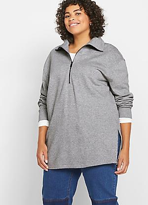 plus size long zip up hoodie