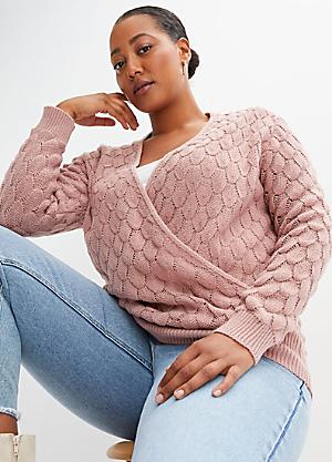 Plus size fine knit jumper best sale