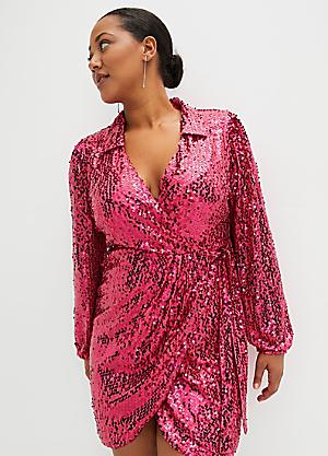 Shop for Size 24 Pink Dresses Fashion Curvissa Plus Size