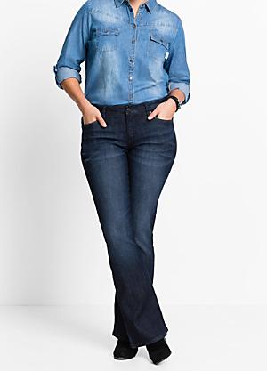 Slim Bootcut Jeans In Plus Size In Sure Stretch® Denim - Blue Moon Blue
