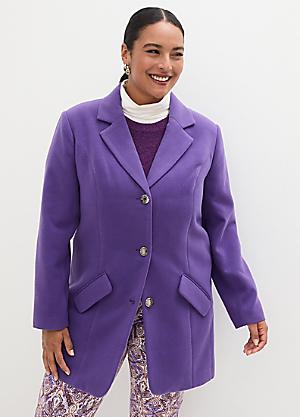 Ladies Purple Coats Jackets Delivering 7 Days A Week Curvissa