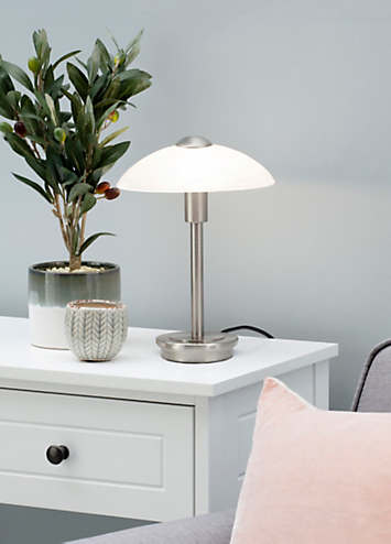 BHS Archie Glass Touch Lamp Curvissa