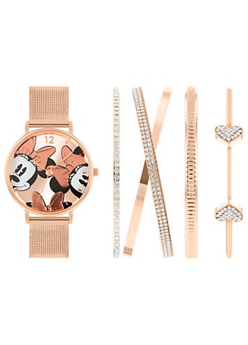 Rose gold 2024 mickey mouse watch