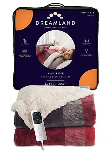 Dreamland Luxury Velvet Tartan Heated Overblanket Curvissa