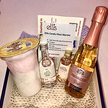 Ellis Gin Candy Floss Martini Gin Cocktail Box Curvissa