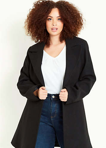 Evans Belted Coat | Curvissa