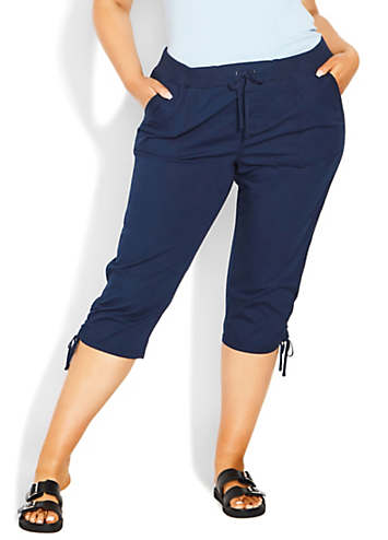 Cotton capri hot sale trousers