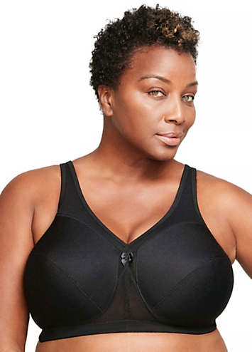 Glamorise Women's Plus Size Full Figure Adjustable Wirefree Sport Bra  #1326, MBL, 42F : : Clothing, Shoes & Accessories