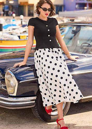 joe browns polka dot dress Joe Browns Two In One Polka Dot Skirt Dress