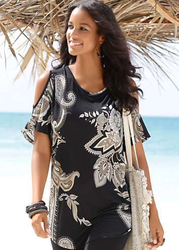 paisley lascana curvissa shoulder cold