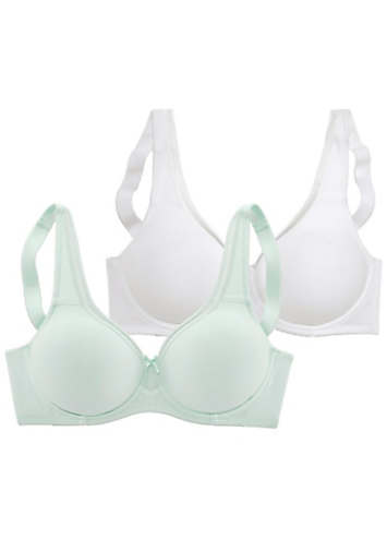 Petite Fleur Pack of 2 Underwired Non-Padded Minimiser Bras | Curvissa