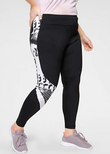 reebok printed tights