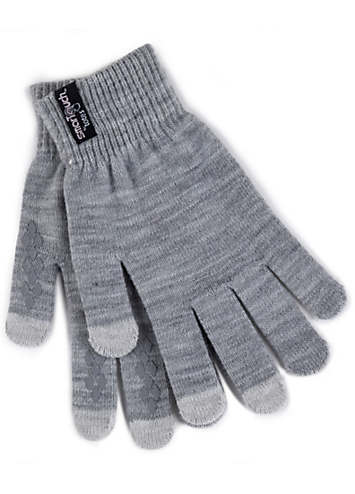 Buy Totes Grey Original Stretch Gloves With Brushed Lining & Smartouch from  Next USA